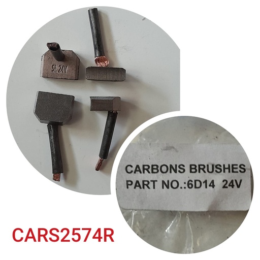 [CARS2574R] CARS2574R- MITS/ND STARTER MOTOR CARBON BRUSHES