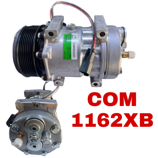 [COM1162XB] COM1162XB-CT JCB 12V 8PK B-PIPE FEMALE A/C COMPRESSOR