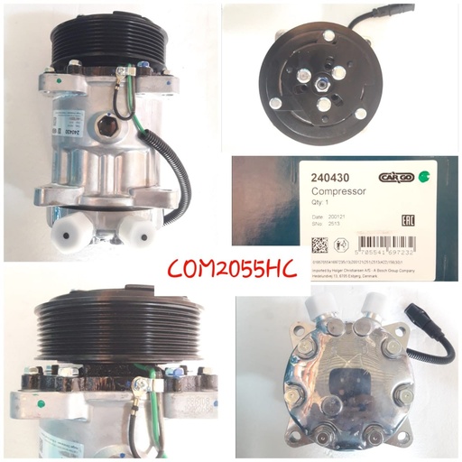 [COM2055HC1] COM2055HC1-SD7+709 24V 8PK B/SIZE 224MM UP PIPE M/FIT COMPRESSOR