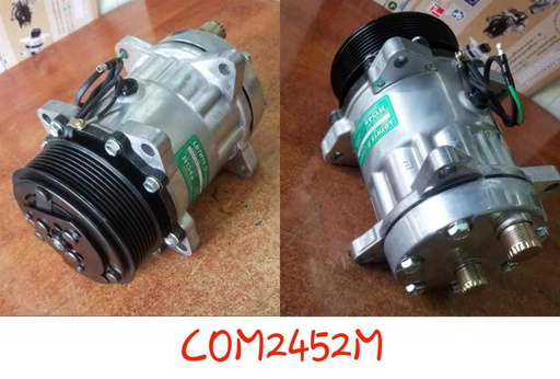 [COM2452M] COM2452M-VLV/MAN 24V SD5 TY + 8PK 129MM +BACK M/P A/C COMPRESSOR