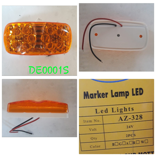 [DE0001S] DE0001S   - SQURE SIDE LIGHT YELLOW LED TYPE