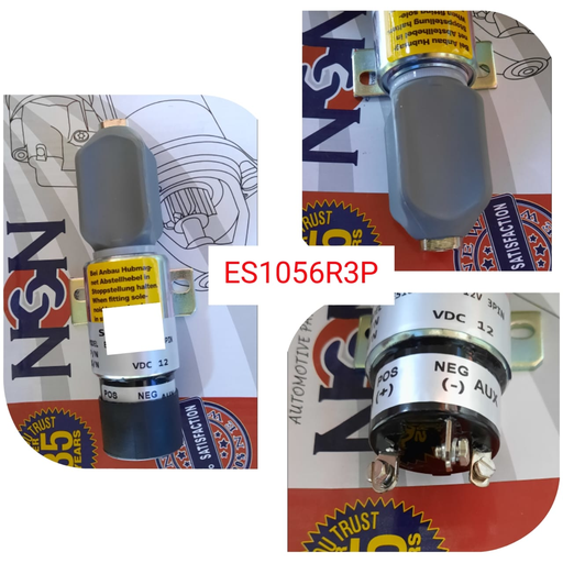 [ES1056R3P] ES1056R3P-  12V TYPE "A" 3 PIN,DIESEL ENGINE STOPPER S6K,STANDARD
