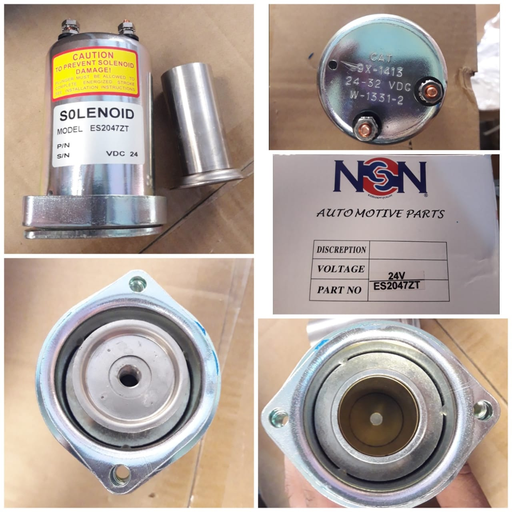 [ES2047ZT] ES2047ZT -24V CT JUMBO DIESEL ENGINE STOPPER,2 BOLT FRONT FIXING