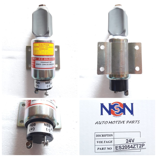 [ES2054ZT2P] ES2054ZT2P- 24V TYPE "A" HEAVY DUTY, 2/2BOLT, 2PIN DIESEL ENGINE STOPPER