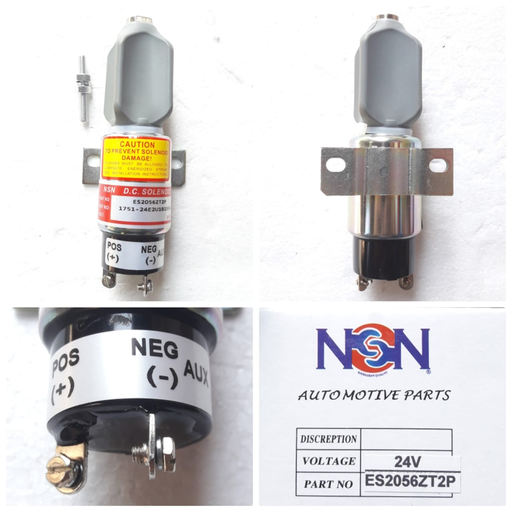 [ES2056ZT2P] ES2056ZT2P- 24V TYPE "A" 2 PIN,DIESEL ENGINE STOPPER S6K,STANDARD