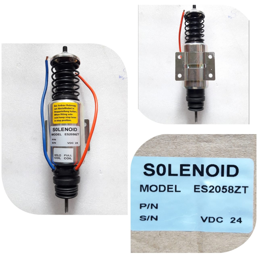[ES2058ZT] ES2058ZT-DOUBLE STUD 24V LONG HD ENGINE STOP SOLENOID