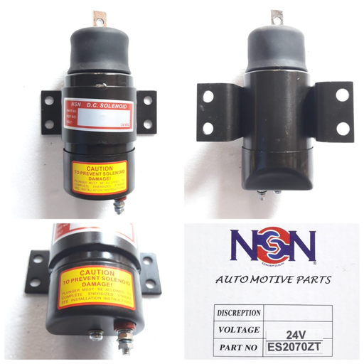 [ES2070ZT] ES2070ZT- 24V TYPE "A" DAEWOO,HEAVY DUTY BLACK DIESEL STOPPER