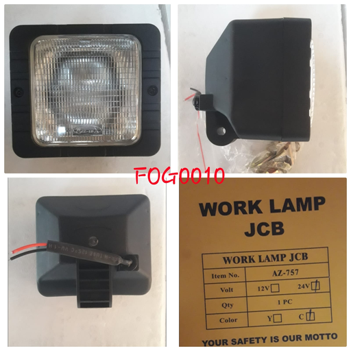 [FOG0010] FOG0010   - ACE-LUX JCB 12V SMALL/SQ FOG LAMP