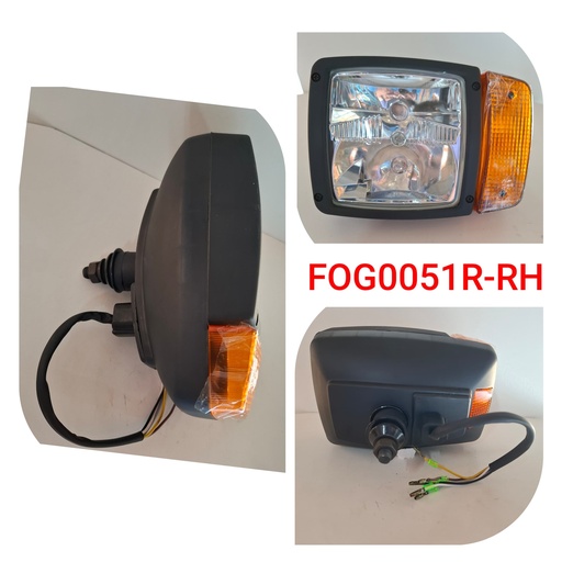 [FOG0051R-RH] FOG0051R-RH-JCB N/M HEAD LIGHT+ INDICATOR WITH WIRE RH ASSEMBLY