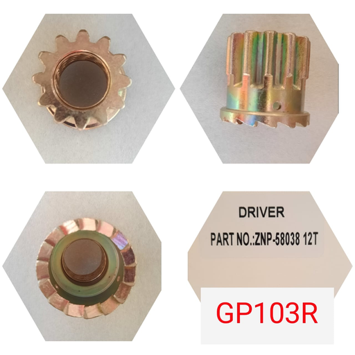 [GP103R] GP103R   - CT 12T(46.3) GEAR PINION ONLY