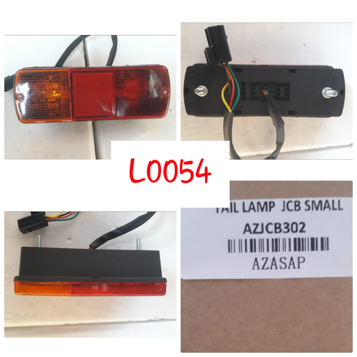 [L0054] L0054 - JCB REAR WHT/YEL TAIL LAMP ASSLY RECTANL