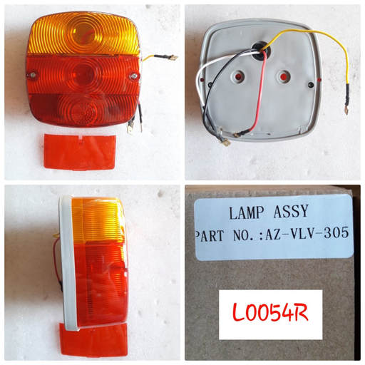 [L0054R] L0054R   - JCB 2CH R/YELLOW TAIL LAMP ASSEMBLY
