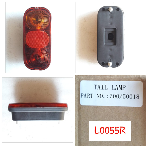 [L0055R] L0055R   - JCB 3CH R/L ROUND TAIL LAMP ASSEMBLY