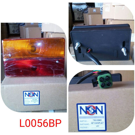 [L0056BP] L0056BP  -JCB TYP RECTANG RED/YELLO LIGHT