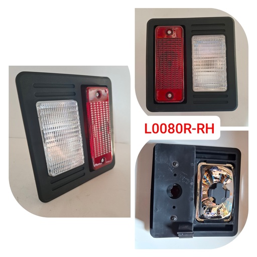 [L0080R-RIGHT] L0080R-RIGHT- BOBCT TAIL LIGHT RH ASSEMB RED/WHITE