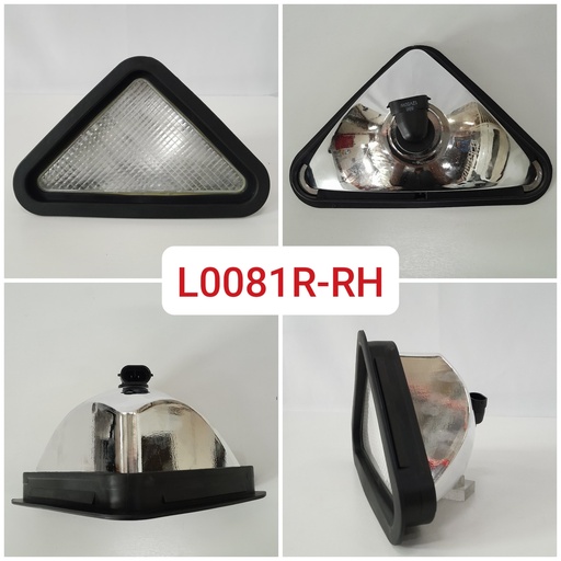 [L0081R-RH] L0081R-RH-BOBCT TRIANGLE RH HEAD LAMP WHITE
