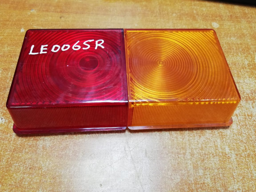 [LE0065R-LEFT] LE0065R-LEFT   - JCB 2CH(RED/YELLOW)RECTANGLE LEFT LENS