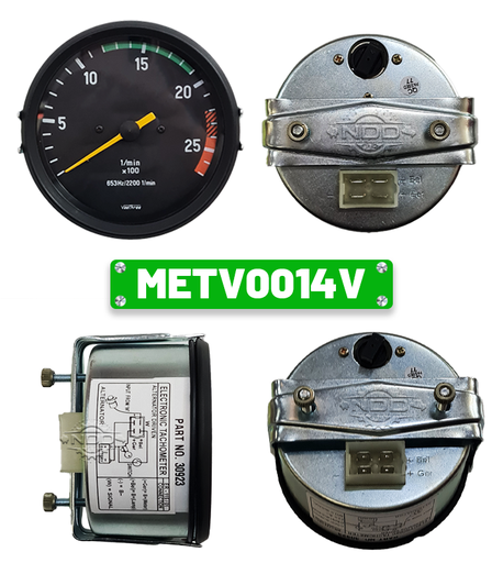 [METV0014V] METV0014V- TACHOMETER 100MM(ALT)(MERCED TYPE) 12/24V, 0-2700RPM