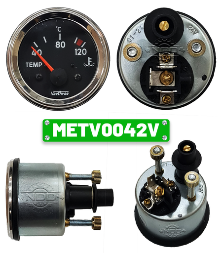 [METV0042V] METV0042V- TEMP GAUGE 24V (E),40-120 C, 52MM,VDO VALUE,TYPE Y
