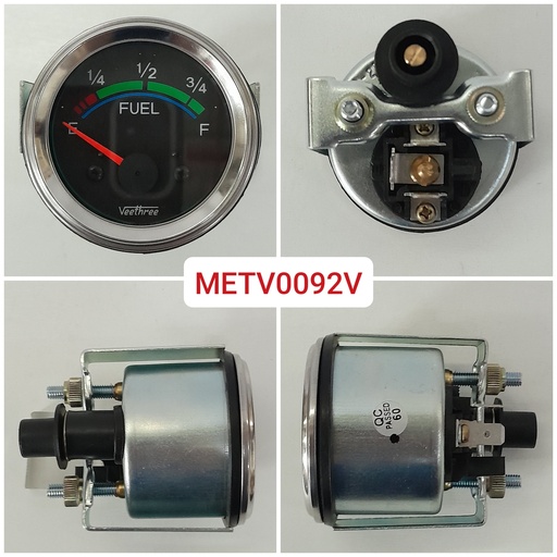 [METV0092V] METV0092V- FUEL GAUGE 12V 52MM (10-180 OHMS), TYPE Y(SINGLE SOCKET)