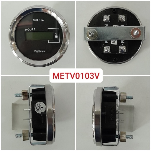 [METV0103V] METV0103V- LCD HOUR COUNTER DIGITAL 52MM  0-28V WITH RESET
