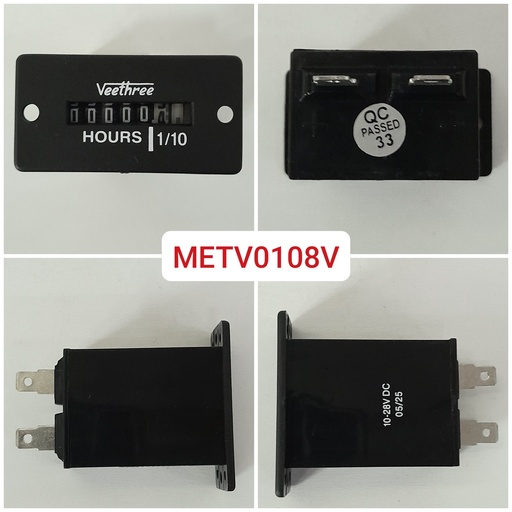 [METV0108V] METV0108V   - 10-28V HOURMETER SQ.HOUSING PLASTIC