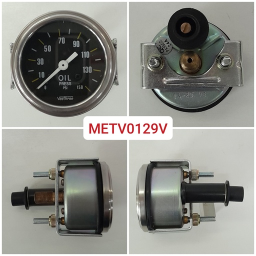 [METV0129V] METV0129V- OIL PRESSURE(M) 52MM,0-150 PSI  /8"-27NPT GUAGE