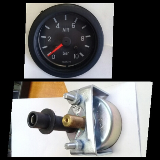 [METV0201V] METV0201V- MECH AIR PRESSURE 52MM (0-10)BAR,M12*1.5 GAUGE
