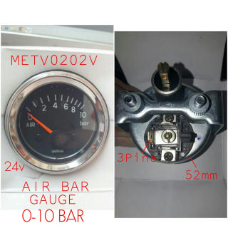 [METV0202V] METV0202V -AIR PRESSURE (E),0-10BAR, 24V, 52MM, TYPE Y