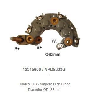 [REC1602ZT] REC1602ZT-KUBOTA 83MM M6X44MM U/BOLT RECTIFIER PLATE