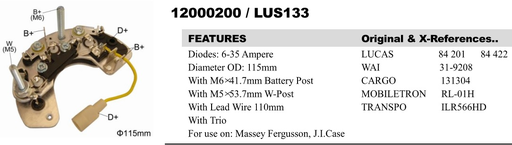 [REC1701ZT] REC1701ZT   - PERKIN O/M RECTIFIER PLATE