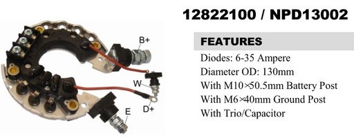 [REC2061ZT] REC2061ZT   - CT ND 966 RECTIFIER PLATE ASSEMBLY