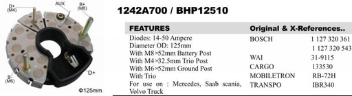 [REC253GW] REC253GW   - BSH 55-80A 4BOLT+1PIN RECTIFIER