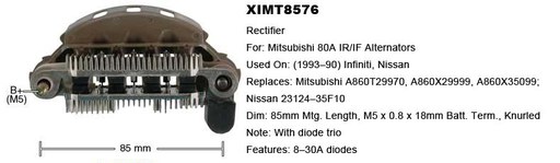 [REC593VZ] REC593VZ   - MITS 85MM RECTIFIER PLATE