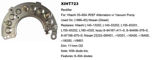 [REC663VZ] REC663VZ   - IZU TD27 RECTIFIER PLATE