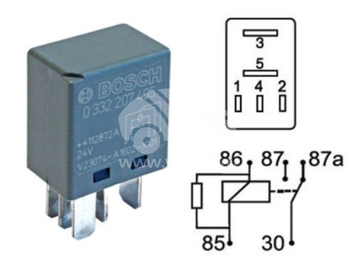 [REL0045N] REL0045N   - 24V 5PIN 291B RELAY