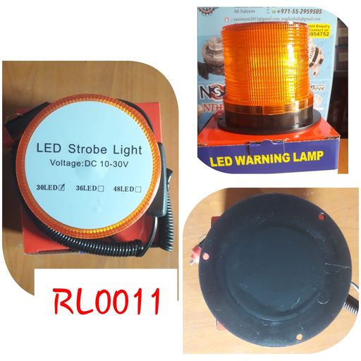 [RL0011] RL0011 - 12V-30V FLASH LIGHT MAGNET & BOLT GLASS TYPE
