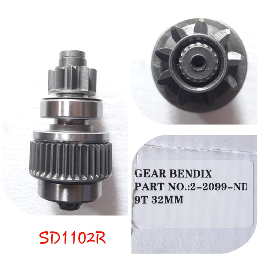 [SD1102R] SD1102R   - ND 9T 32MM BIG BODY STARTER GEAR BENDIX
