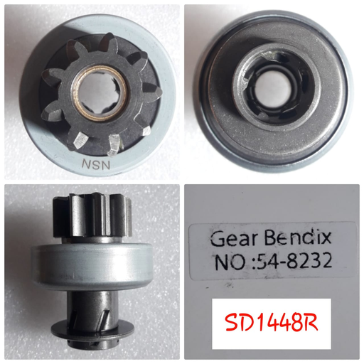 [SD1448R] SD1448R   - KUBOTA OEM 9T STARTER CW GEAR BENDIX
