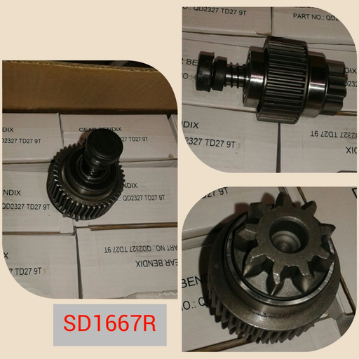 [SD1667R] SD1667R   - NSSN TD27 12V 9T CW GEAR BENDIX