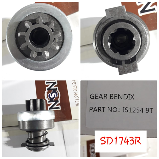 [SD1743R] SD1743R   - PERKIN ISKRA 9T 6SP GEAR BENDIX