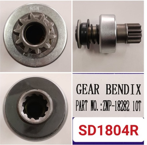[SD1804R] SD1804R-T.T/CMN 10T (32MM) CW GEAR BENDIX