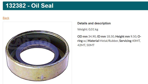 [SEL013HC] SEL013HC- CT STARTER MOTOR METAL OIL SEAL 18.5X34.5X9.5