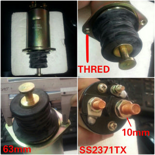 [SS2371TX] SS2371TX   - KOMATSU 6BD1 24V SMALL SOLENOID SWITCH