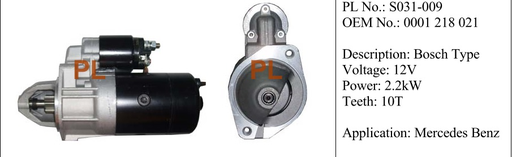 [ST1043PL] ST1043PL   - BSH MRCD 12V 10T RHO STARTER MOTOR