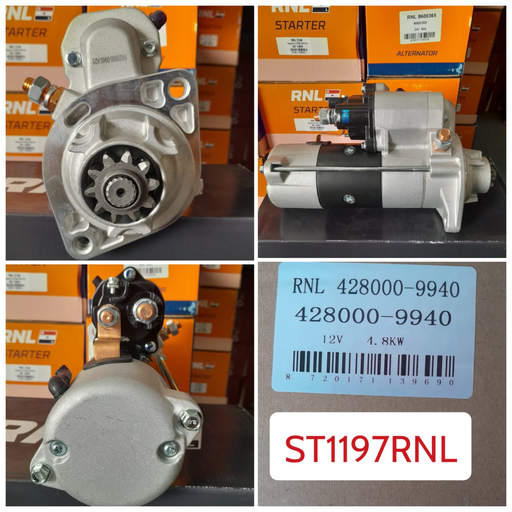 [ST1197RNL] ST1197RNL- CMN OEM LONG 12V 10T 2/8 STARTER
