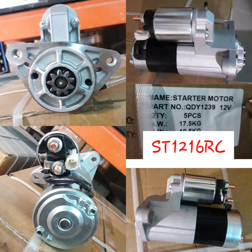 [ST1216RC] ST1216RC-CNA 12V 9T 2 BOLT OPEN STARTER MOTOR