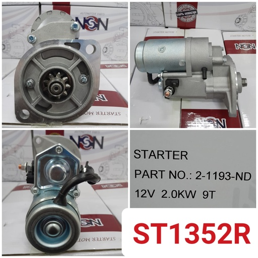 [ST1352R] ST1352R   - IZU C240 4JA1 ND 12V 9T 32MM STARTER M