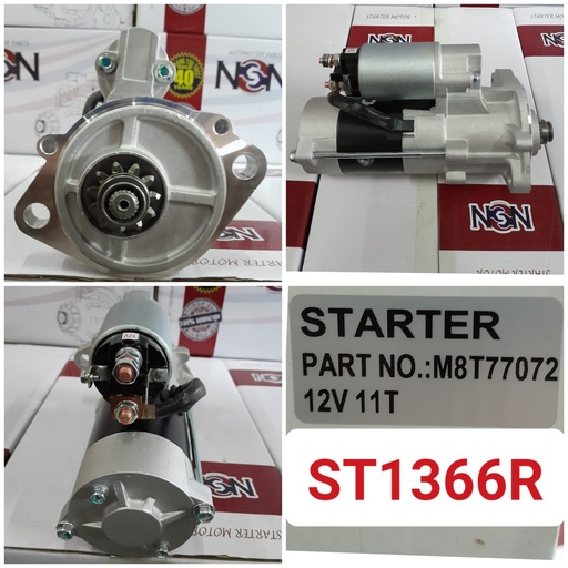 [ST1366R] ST1366R   - IZU 4JB1/4JG1 12V 11T STARTER MOTOR