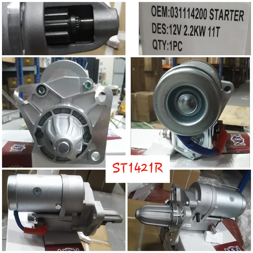 [ST1421R] ST1421R- KIA PREGIO 12V 11T CCW 3B LHO STARTER